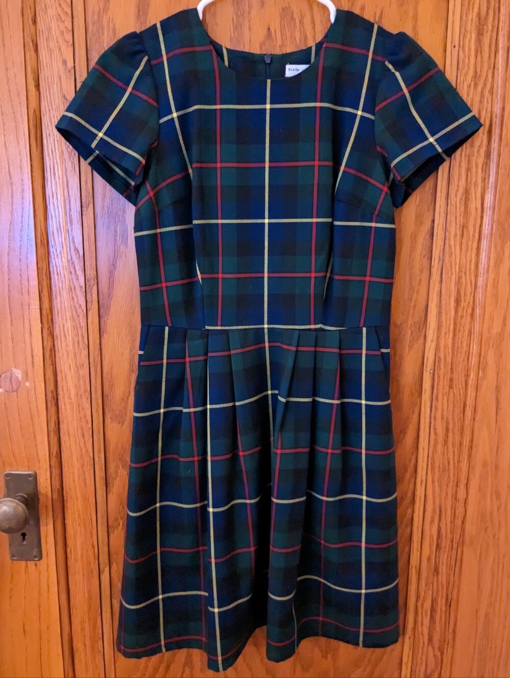 Green Tartan Fit & Flare Dress - Classic Plaid